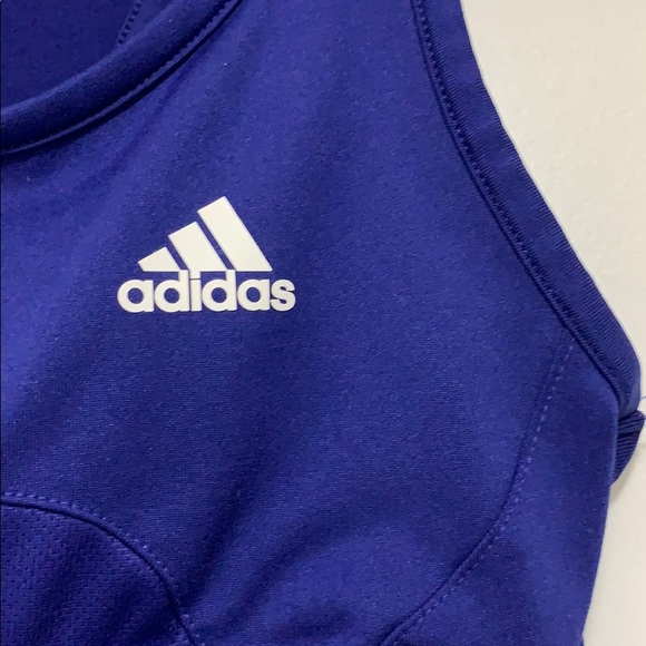 NWOT Adidas Climalite Purple Sports Bra - Picture 4 of 5